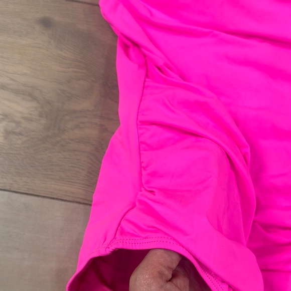 Holipick Women’s One Piece One Shoulder Hot Pink Swimsuit NWT - Picture 2 of 14